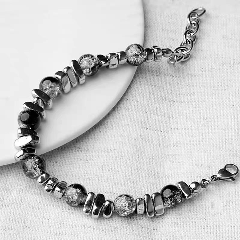 

Opal splicing bracelet women ins cold wind high sense temperament jewelry Korean Internet celebrity light luxury bracelet accessories