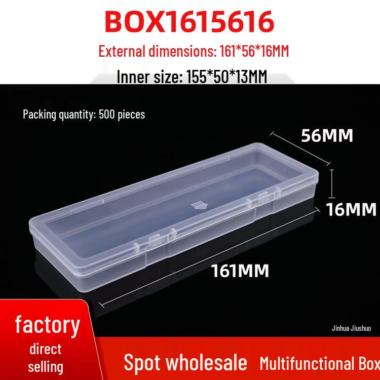 PP Transparent Plastic Box for Electronic Components - Terminal Block Storage