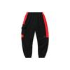 Li Ning Sports Fashion Series Spliced Loose Cuffed Sweatpants Men Bottoms Black AKLR017-1