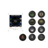 Christmas Rotating Disc Night Light with -Activated Music, Acrylic Refrigerator Ornament for Holiday Decor