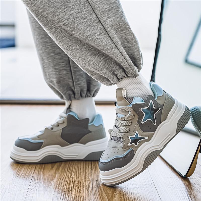 Street Platform Skateboard Schuhe Herren Mode Sterne Designer Schuhe Herren Trendy Casual Herren Leder Sneaker zapatillas de hombre