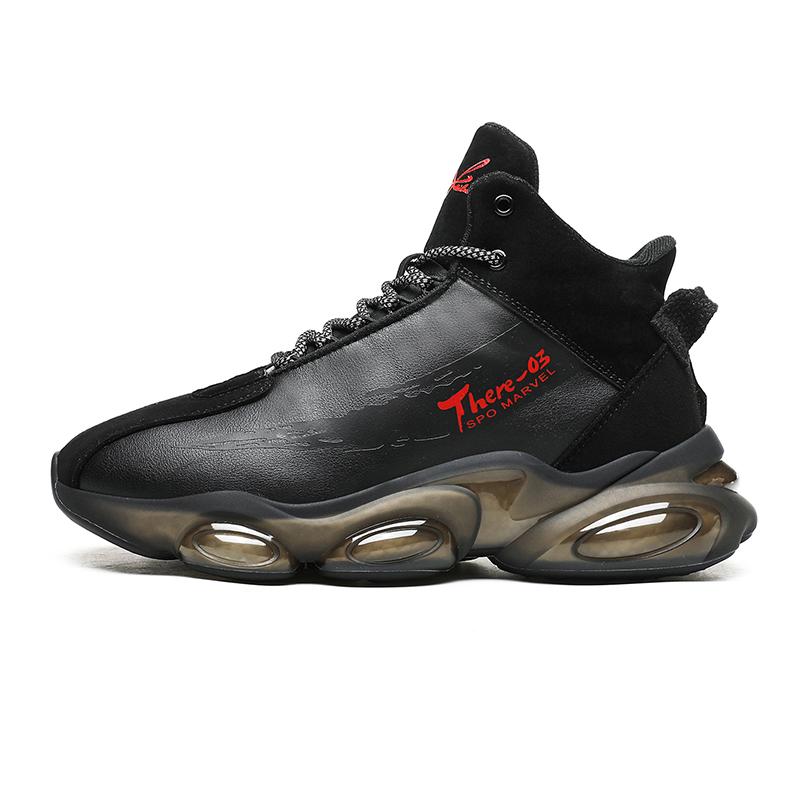 Pantofi sport noi pentru bărbați 2025, cu talpă groasă, albi, pantofi sport cu talpă moale brută, pantofi de alergare popcorn, rezistenți, flexibili, bascheți