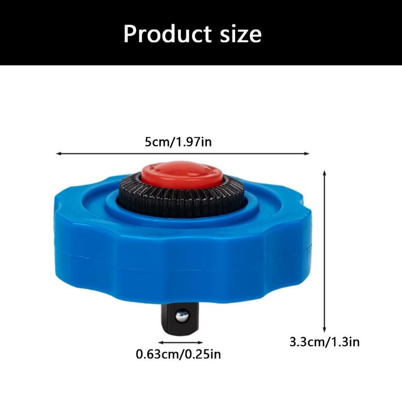 Rustproof Multifunctional Ratchet Wrench 6-13mm Socket Compatibility Quick Changes Mechanism DIY Enthusiasts 30Nm Torque