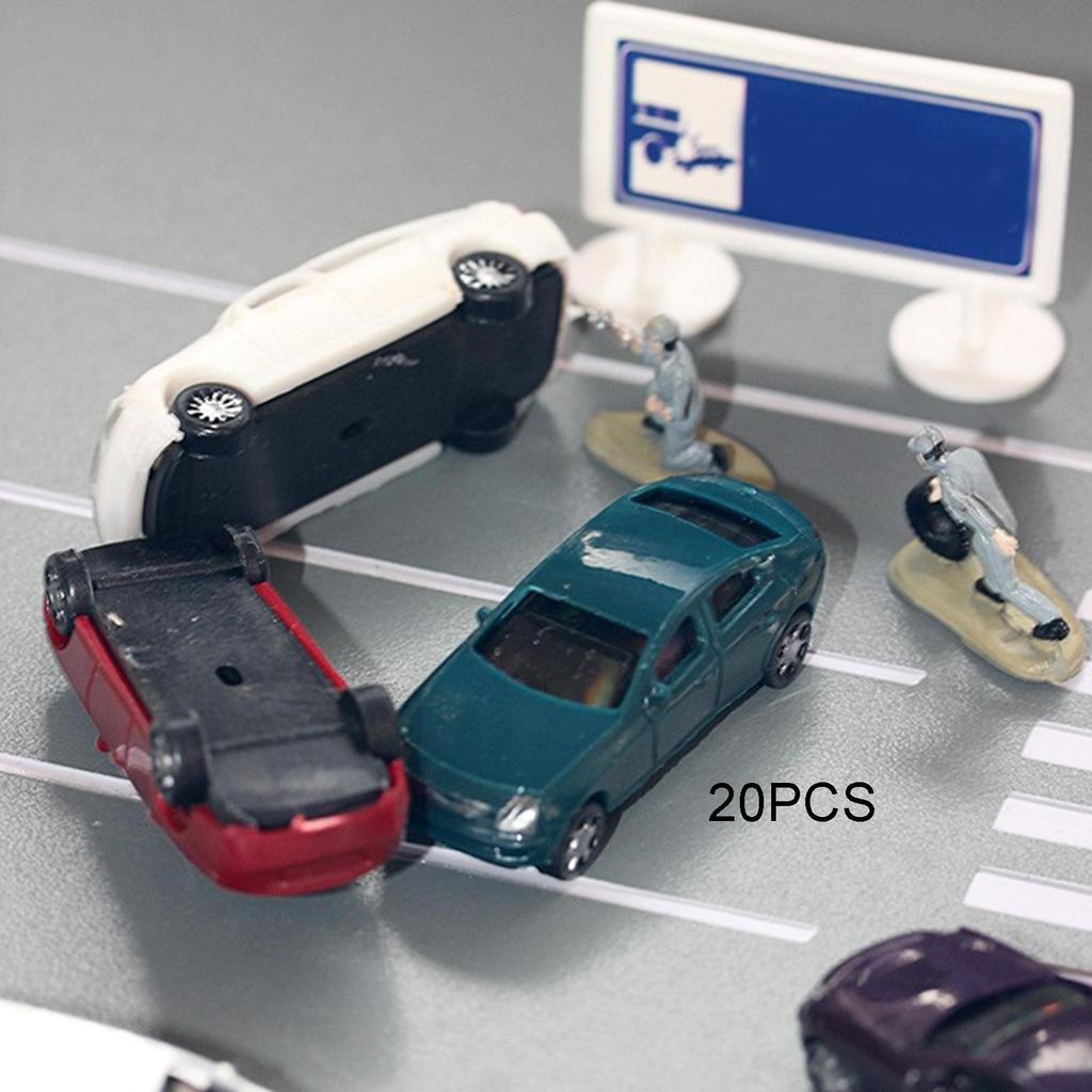 20 Miniatur bemalte Autos, Modellfahrzeuge, Diecast Sandtisch für