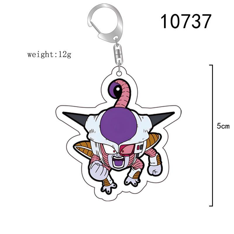 Dragon Ball Goku Acrylic Keychain - Double-Sided Cartoon Pendant Gift