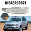 21*4.2*4.5CM Mirror Indicator Lamp ABS Material Easy Installation Gray Color Non-deformable PC Material Car Accessory