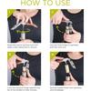 Durable Stainless Steel & Wood Corkscrew Multifunctional Spring-Loaded Double Lever Sommelier Wine Opener  for Travel, Home Bar