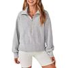 2025 Autumn European & American Women's Loose Zipper-Neck Long Sleeve Hoodie