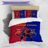 Lamine Yamal Soccer Star Number Bedding Set,Soft Bed Linen for Bedroom Home Decoration,Perfect Gift for Football Fans,Breathable Duvet Cover with Pill