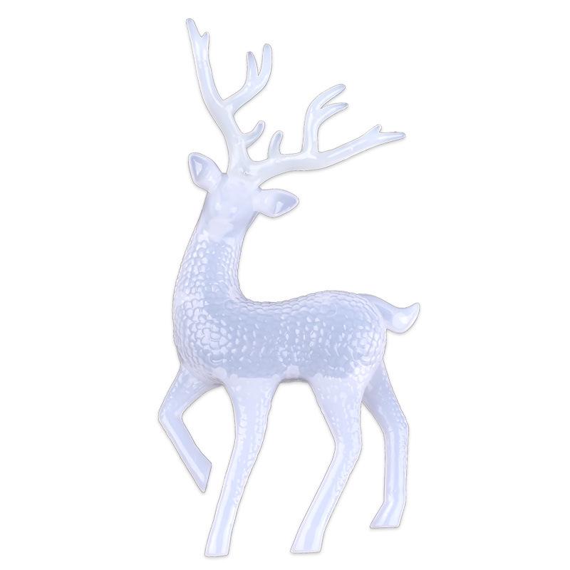 Glitter Christmas Elk Cake Topper: Crystal Deer Ornament for Desserts and Party Decor