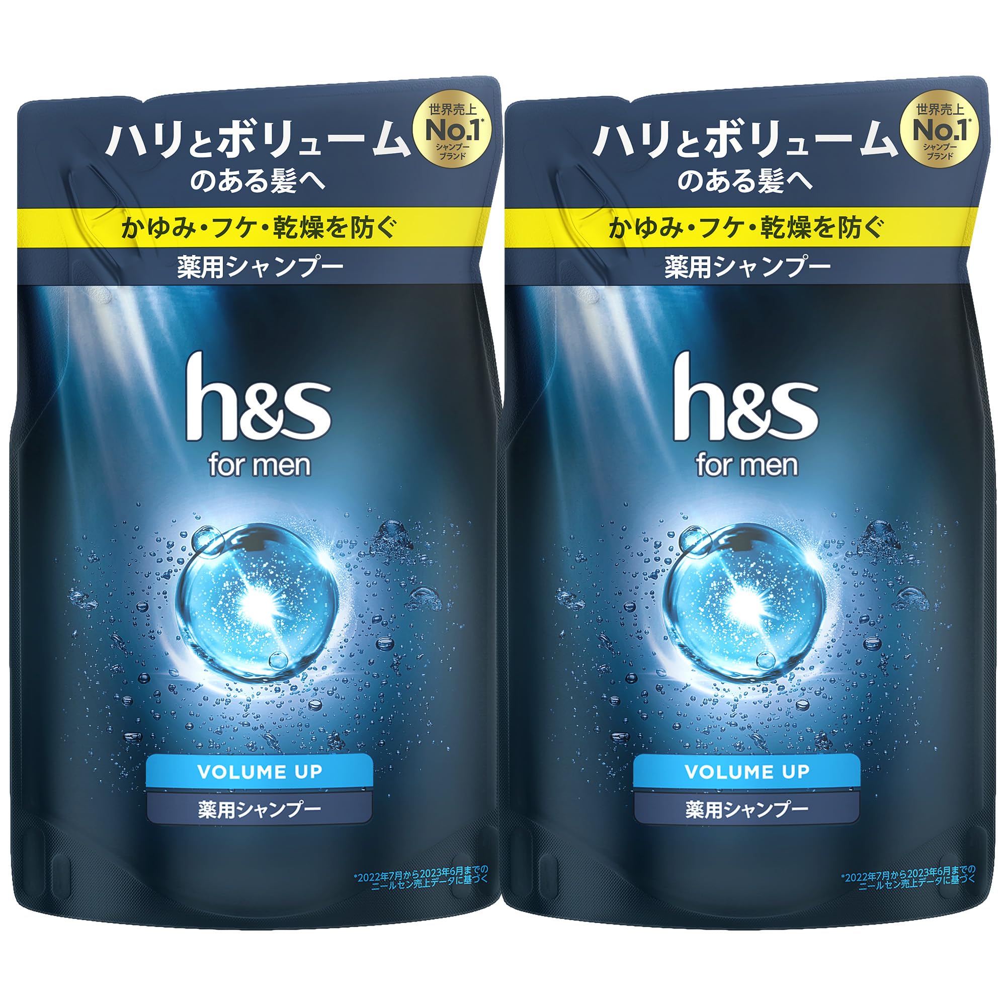 

h&s for men shampoo 300g x 2 refills volume up h&s for men [set purchase]
