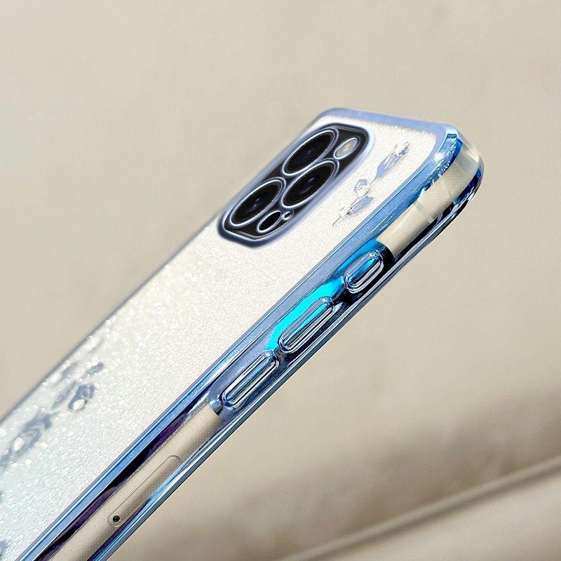 Per Xiaomi 17T/17T Pro/15T/15T Pro Custodia Elegante Fiore Trasparente Cinturino da Polso Antiscivolo Anti-ingiallimento Cover Antiurto