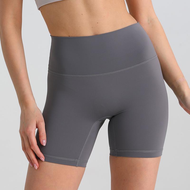 High Waist Butt-Lifting Yoga Shorts - Three-Quarter Length for Slimming and Fitness
