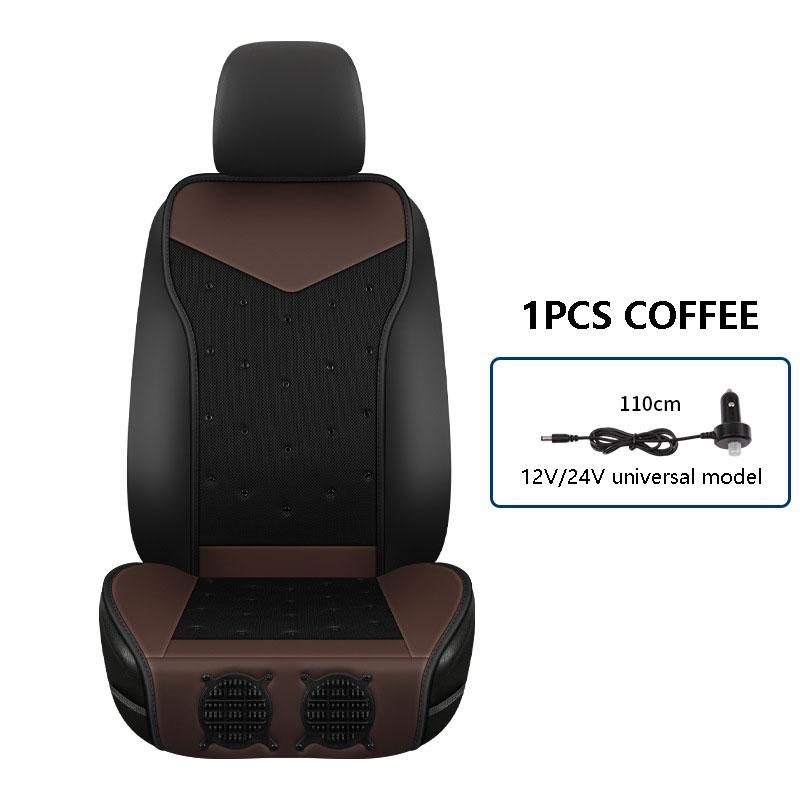 Przewód powietrzny Poduszka na siedzenie do wentylacji samochodu Na lato Nadmuchująca i chłodząca 12V 24V Uniwersalna Z wentylatorem Oddychająca podkładka chłodząca