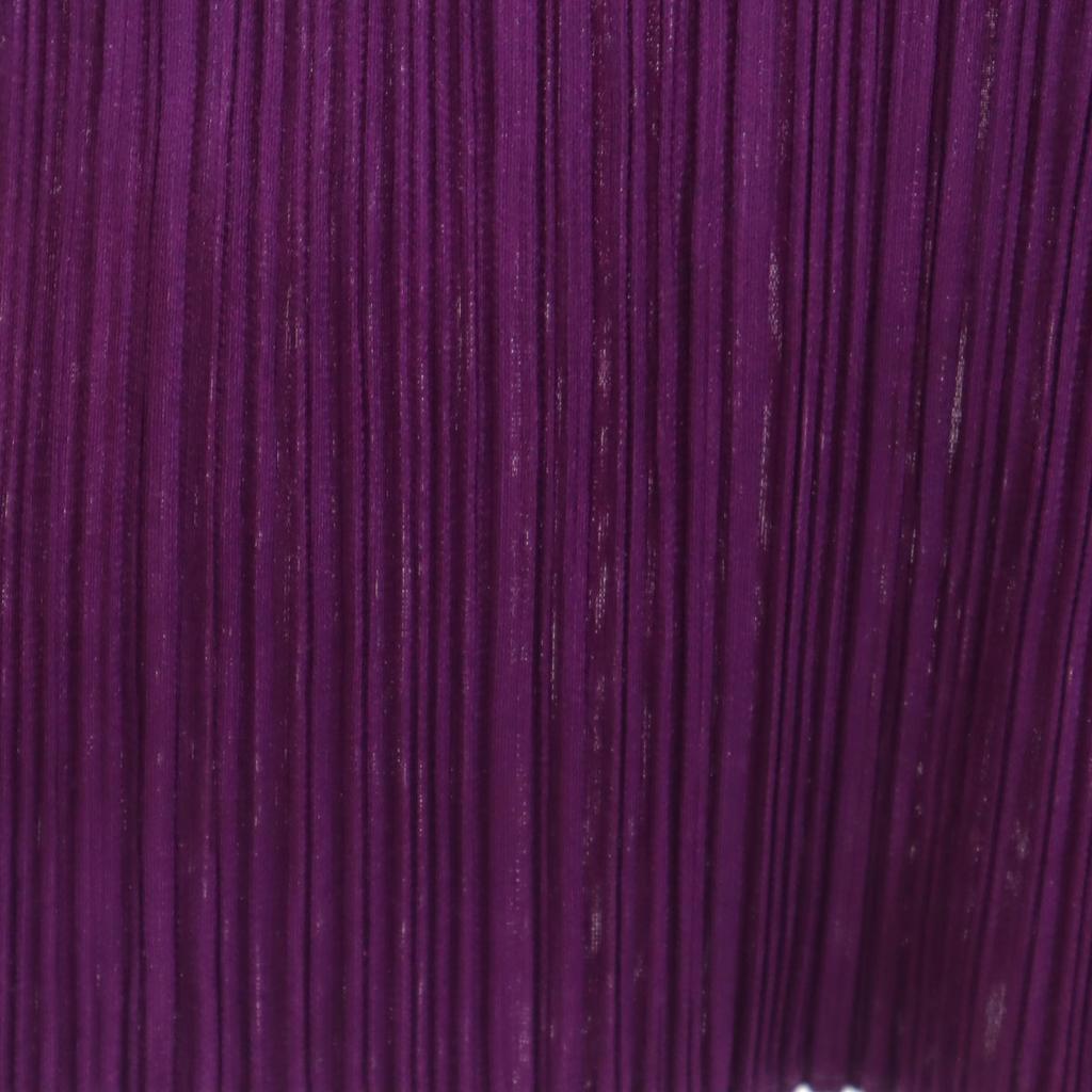 PLEATS PLEASE Made In Japan Long Sleeve Pleated Cut 3 Purple Women Used