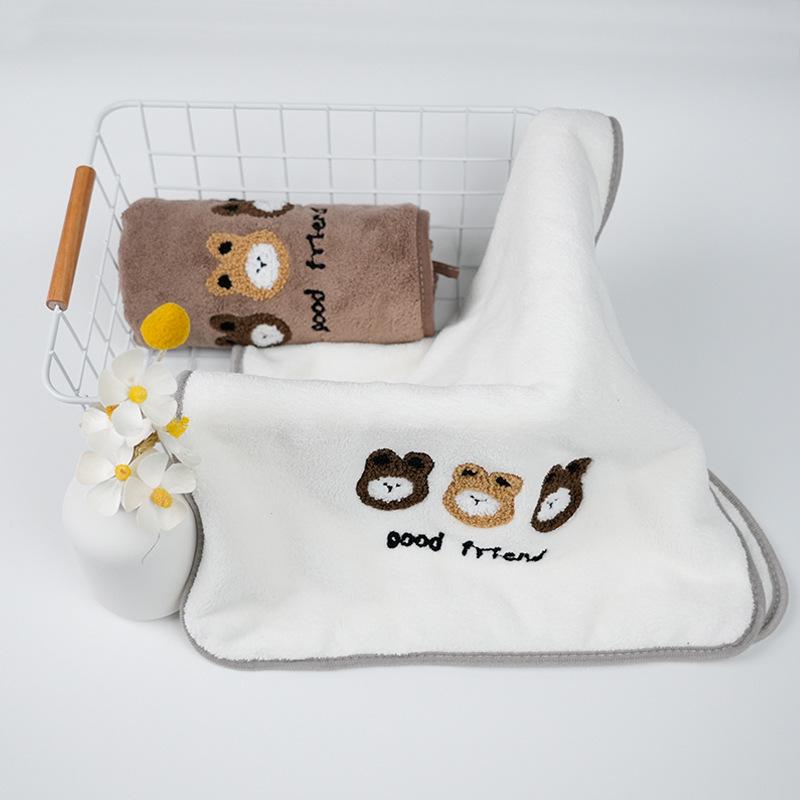 Absorbent Coral Fleece Bath and Face Towel Set - Thickened & Individually Packaged for Adults