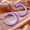 Orecchini a Cerchio Rotondi Carini Color Caramella 3,8 cm per Donne Ragazze Semplici Orecchini Geometrici Gioielli per Feste Vacanze Regali