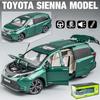 1/24 Scale Sienna MPV Diecast Car Model Toy, Pull Back Toy Vehicle with Sound and Light for Kids Toddler Boys Girls Gift Collection