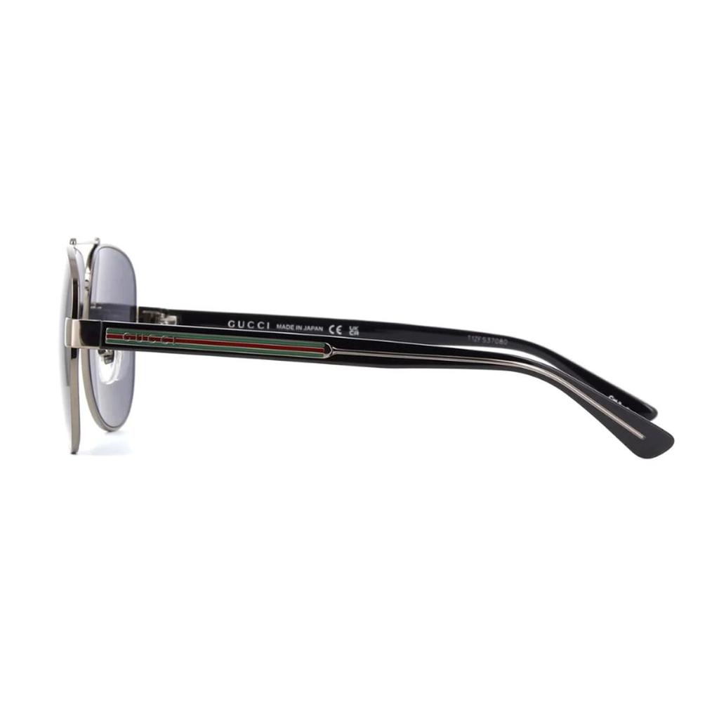 Gucci Gafas de Sol Estilo Piloto con Logo de Letra Gafas de Sol para Hombre Plateado GCGG0528S00763