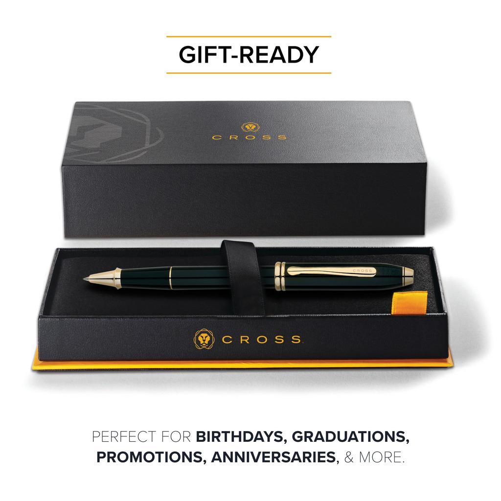 Cross TownzeNt Selectip Gel Ballpoint Pen Black Lacquer 575