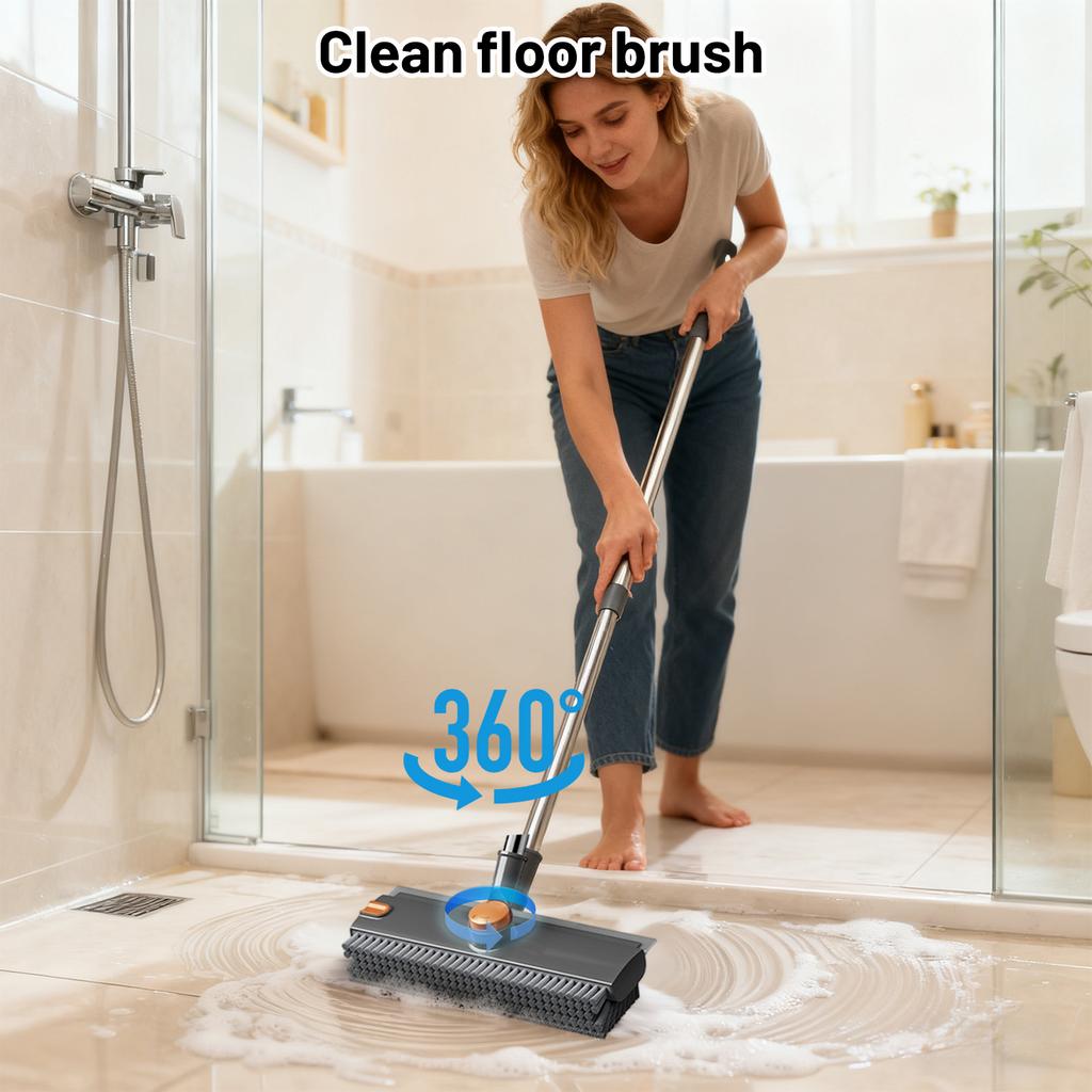 Hard Bristle Floor Brush For Home Bathroom; No-dead-angle Cleaning Brush For Grooves And Gaps In The Bathroom;