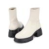 BARBARA Lambskin Span Mold Ankle Boots 6cm Bbi831iv