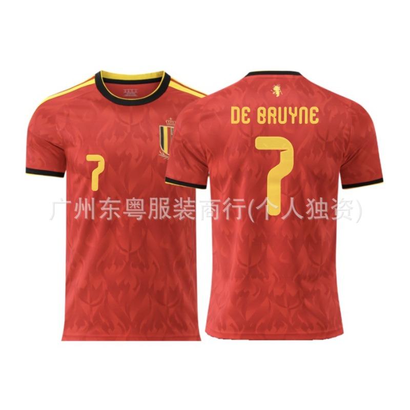 New Bar West Argentina Portugal Teeth France Belgium Jersey Adult Football Suit Club Short Sleeve T-Shirt