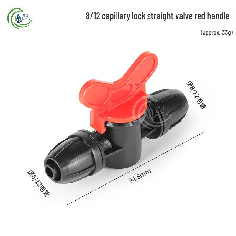 Capillary Fittings Set: 8/12 Straight, Elbow, Tee, 9/12 Connector, Garden Irrigation Auto-Watering