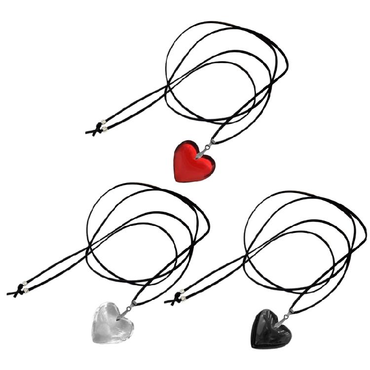 Goth Love Heart Clavicle Chain Women Girls Wedding Jewelry Party Birthday Gift