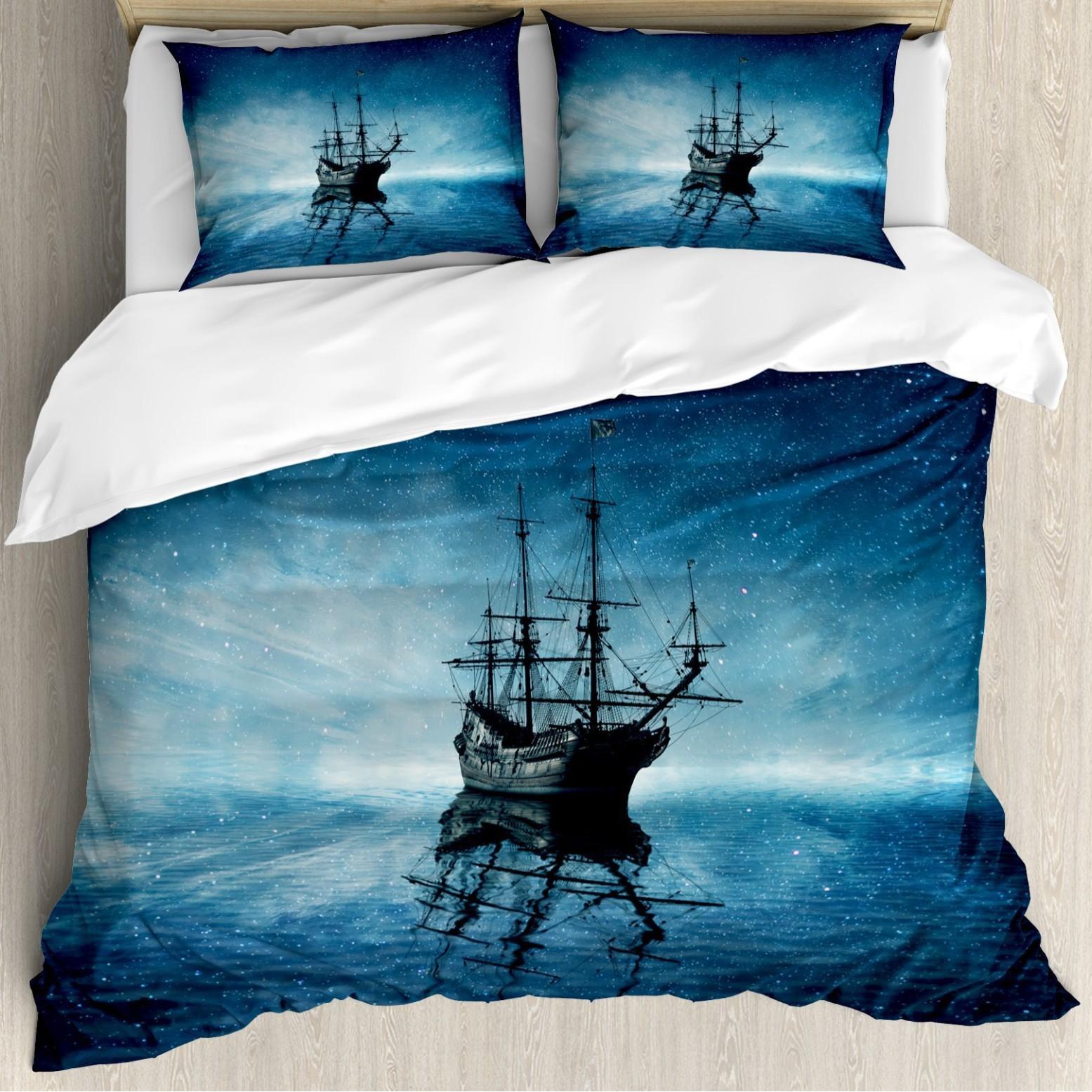 

Пододеяльник Парусная цифровая печать комплект постельного белья из трех предметов EU Super King 220*260