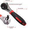 Universal Socket Torque Ratchet Wrench Anti-Slip Handle Ergonomic Design Heat Treated Multifunctional