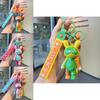 Trendy Lucky Rabbit Keychain Colorful Silicone Keyring For Birthdays And Celebrations