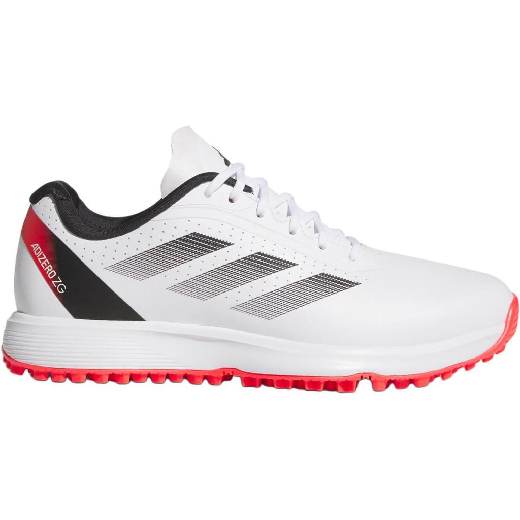 adidas Adizero ZG Spikeless Golf K White Lucid Red Kids Sneakers Cloud-White Core-Black IH9887