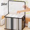 Stationery Storage Bag Clothes Bag Transparent Large Capacity Book Organizer with Zipper And Handle Design Portable for Home Dormitory Visible