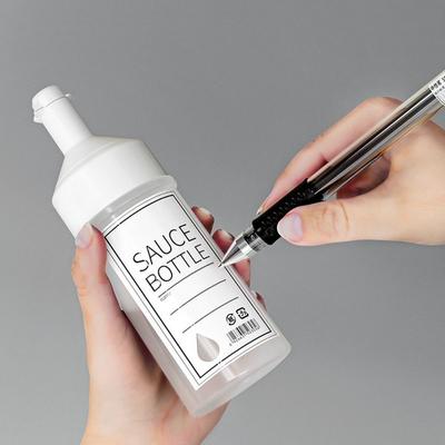 With Lids Condiment Squeeze Bottles Kitchen Gadget with Scale Salad Sauce Dispenser Transparent Olive Oil Bottle Mustard