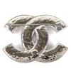 Excellent CHANEL Brooch COCO Mark Silver Women B25C Used