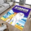 Kimba White Lion Carpet For Playroom Bedroom Living Room Sofa Home Decor Kids Game Area Rug Nonslip Floor Mat
