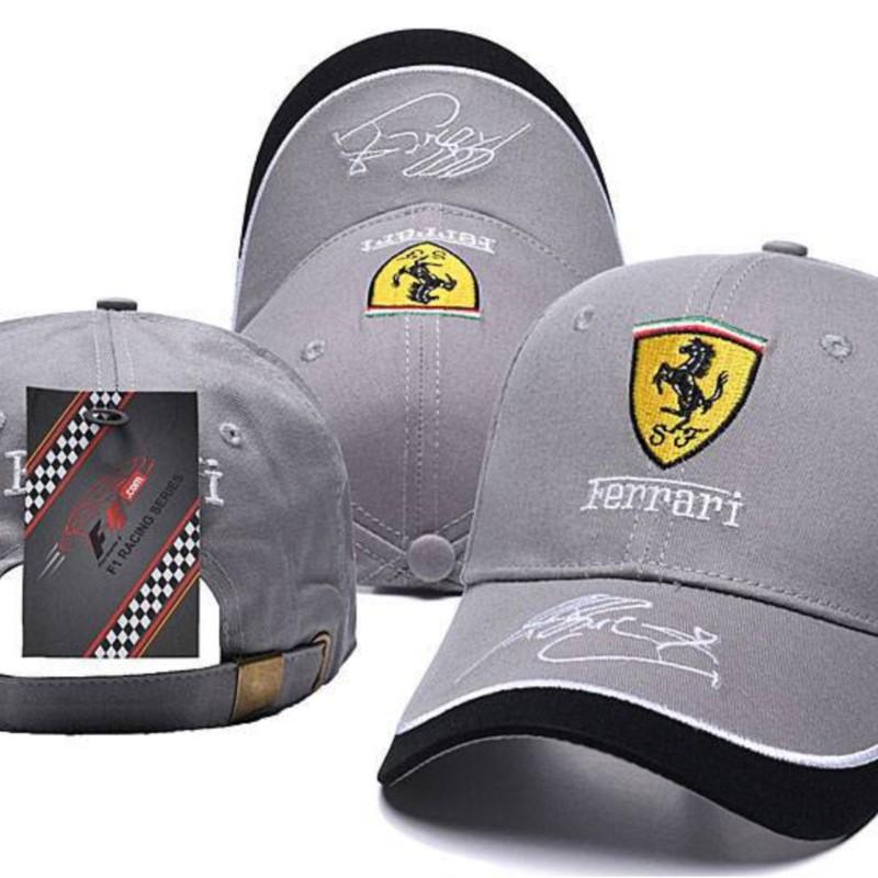 For Ferrari 488 812 296 F8 R Baseball Cap Embroidered Signature Men's Women's Cap Adjustable Baseball Outdoor Summer Sports Hat