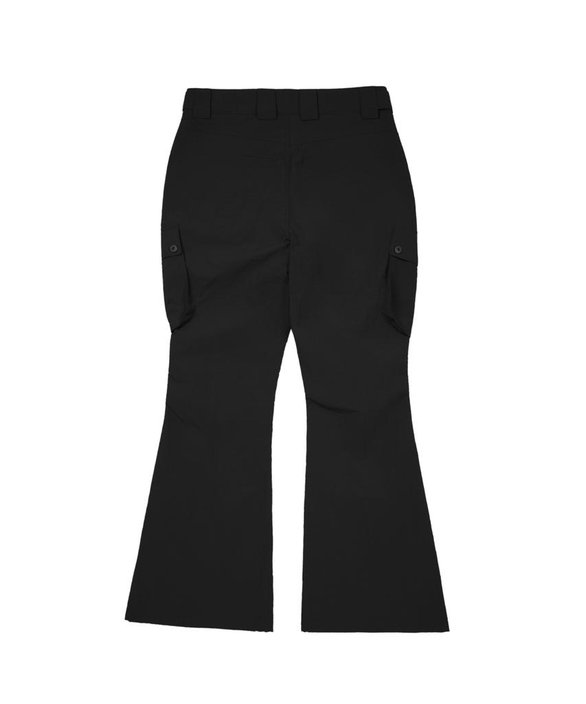 AAKAM Flare Ripstop Cargo Pants (Black)