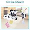 Black & White Newborn Stroller Toy Car: Hanging Wind Chime & Crib Mobile for Early Education