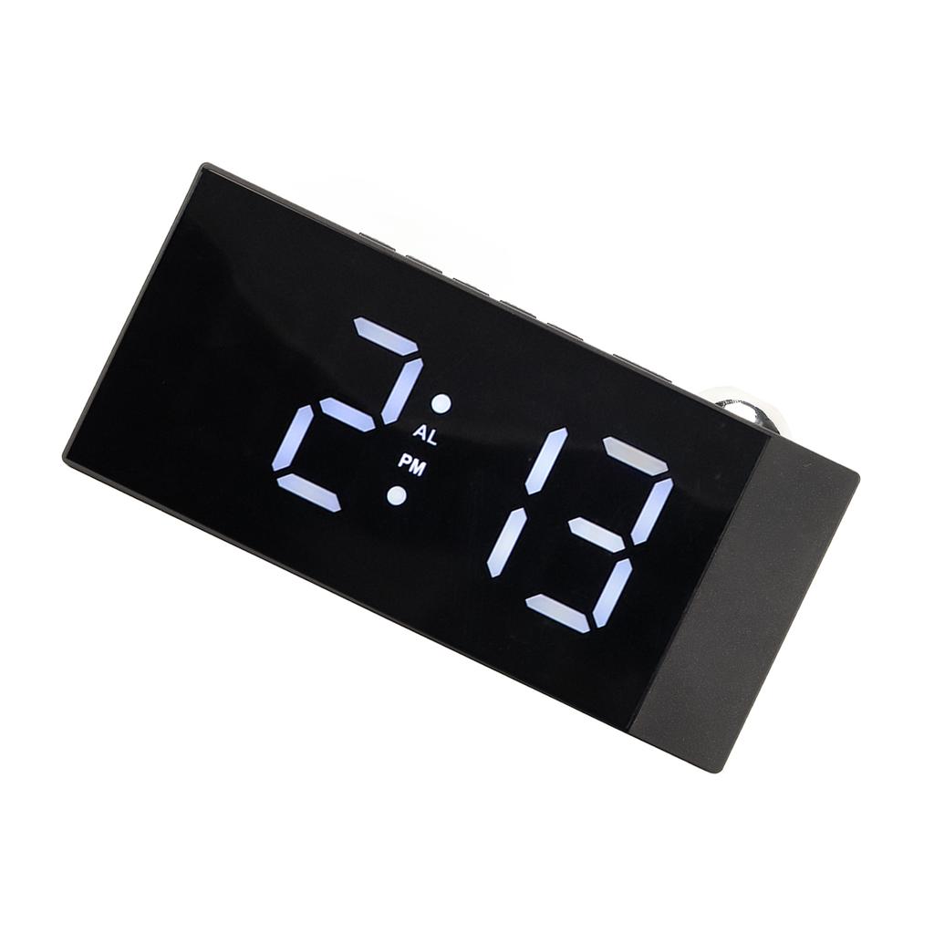 Projektions Digitaler Wecker 180 Grad Drehung Helligkeit Einstellbar USB-Aufladung LED Wecker für das Büro