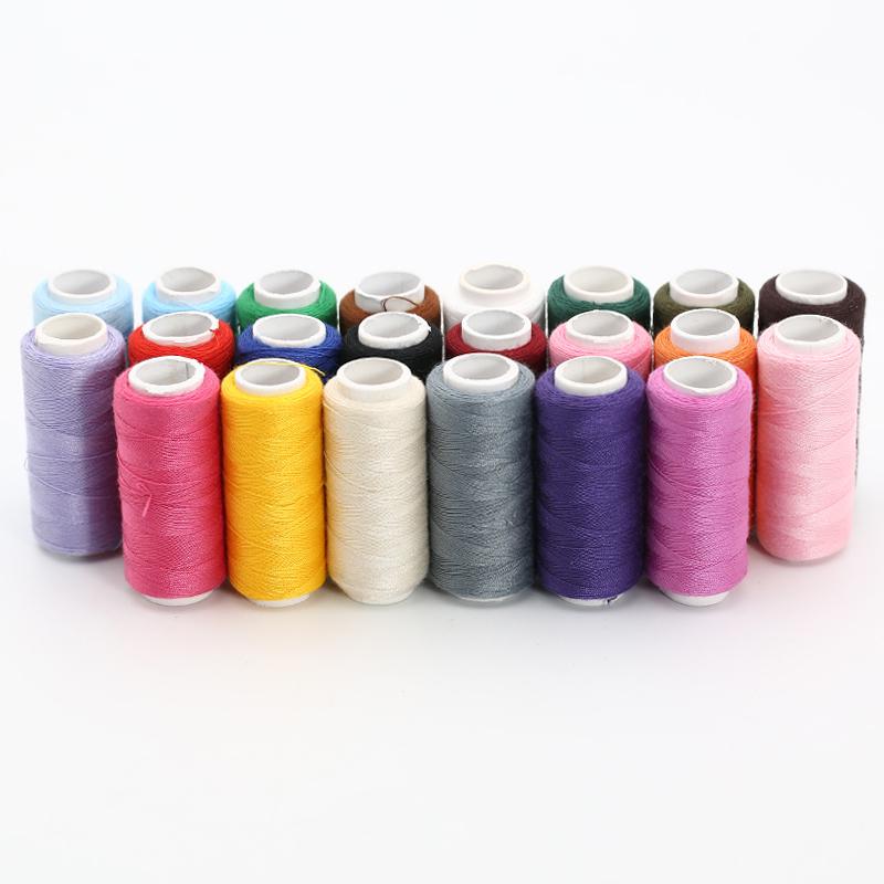402 Polyester Black & White Sewing Thread Set: Small Roll for Machine & Hand Sewing, Needle & Thread for Household & Clothes Use.