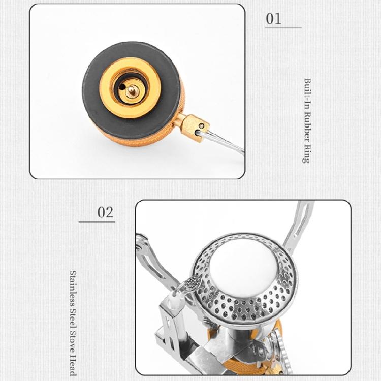 Camping Wild Gas Burners Portables Reactor Cooking Burners Regulable Control Valves for Outdoor Needs