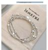 Exquisite Women's Layered Silver Star Bracelet - 999 Sterling Sparkling Niche Design