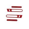 For Nissan GTR R35 2008-2016 Real Carbon Fiber Car Door Outer Handle Decorative Sticker Car Accessories