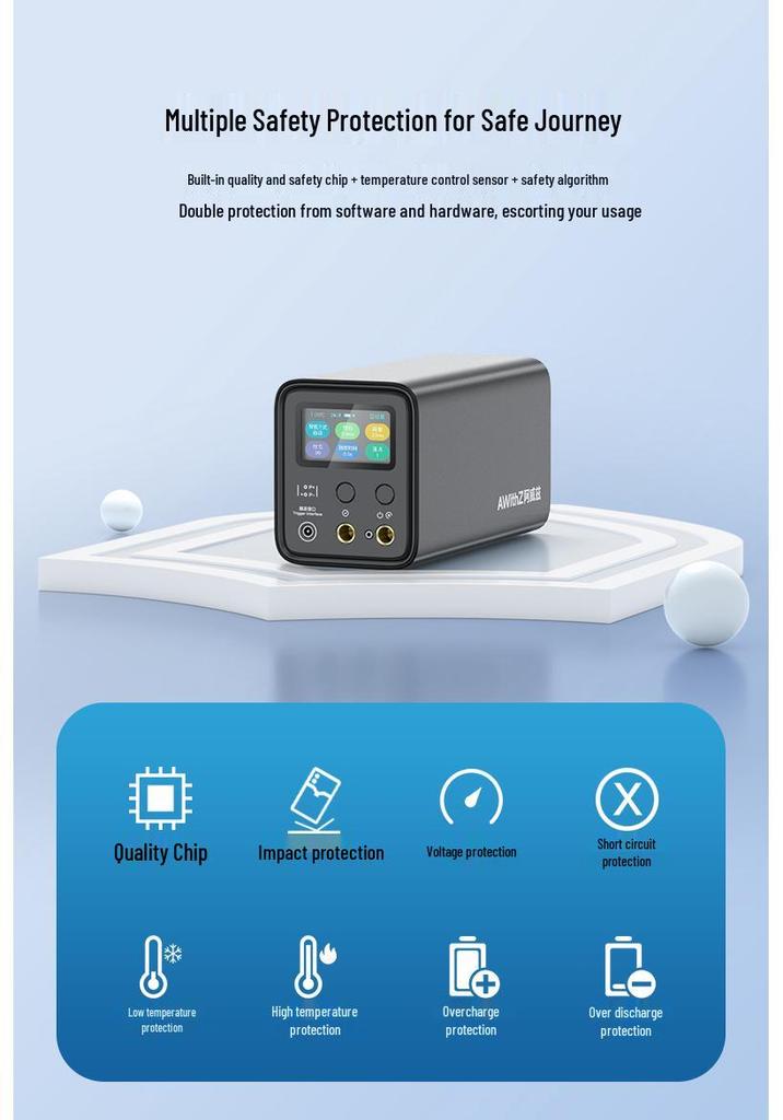 Aoweiz Handheld Portable Spot Welder for 18650 Battery Nickel Sheet, Stainless Steel, Small Farad Capacitor, Pulse Touch.