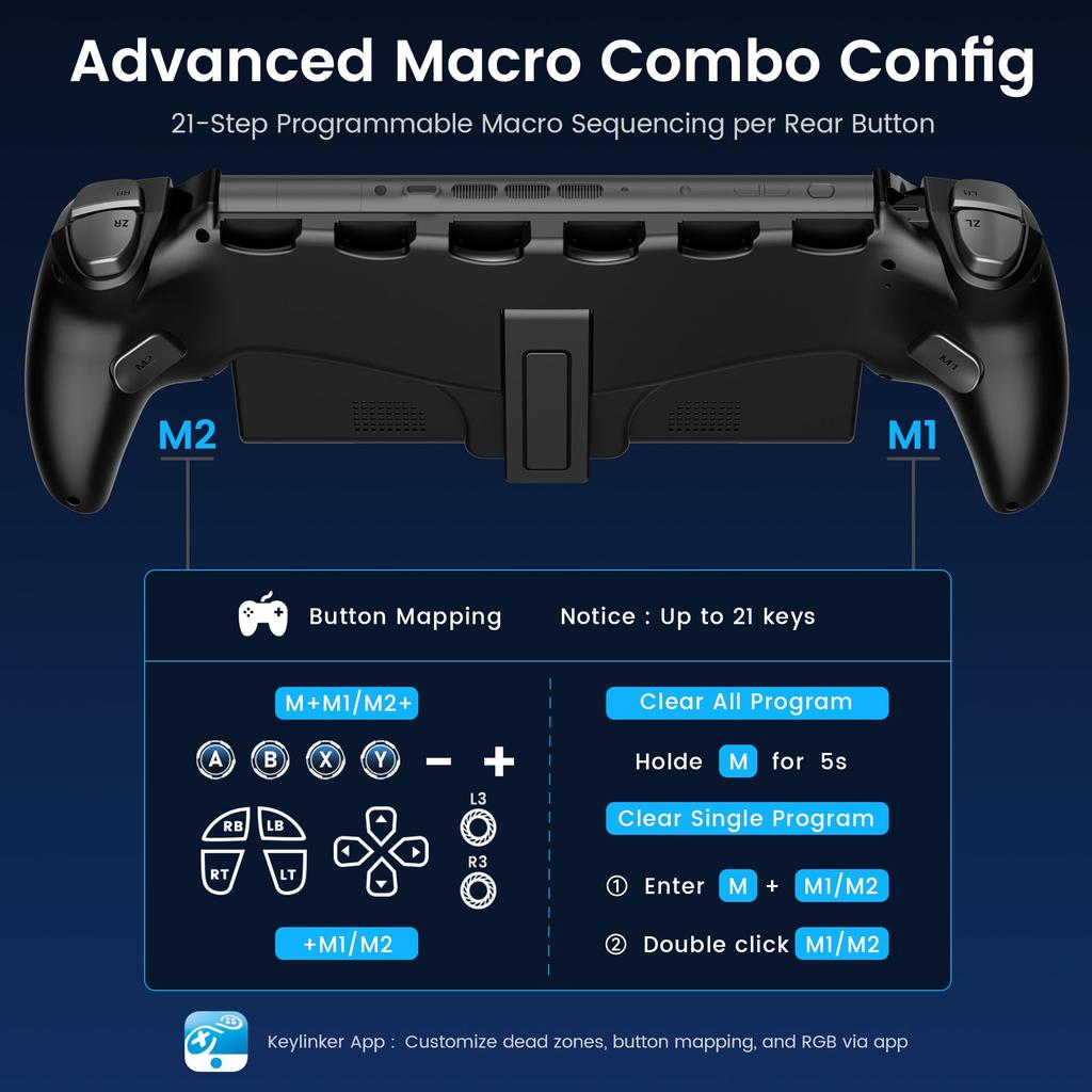 Switch 2 Controller with RGB Macro Handheld Grip Hall Effect Gyro Turbo 1000mAh High compatible with Switch Lights, Function, Mode, Controller,