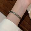 SUNLIFEX Women's Cartier-Style Quartz Watch with Roman Numerals and Bracelet Design