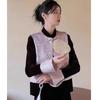 2025 vest year mother fashion temperament women collarless year festive elderly top