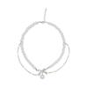 Belated romance~ flash diamond bow pearl necklace female design sense cold wind choker neck chain collarbone chain